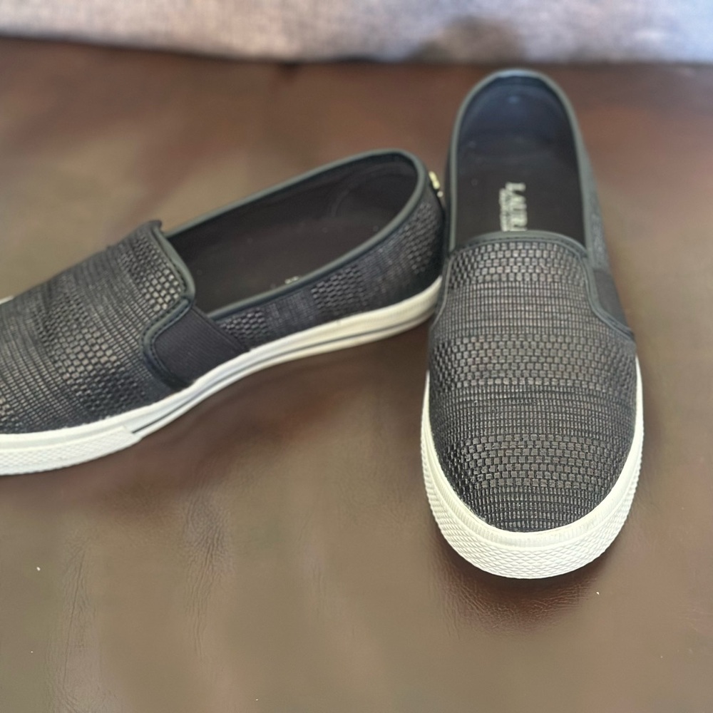 Black Slip-On Sneakers